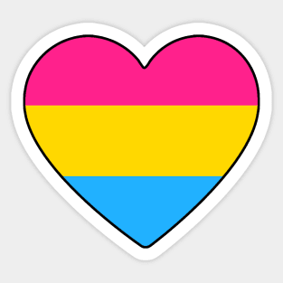 Pansexual Pride Heart Sticker